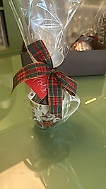 Yılbaşı Temalı İçi Mısır Patlaklı Çubuk Çikolata Dolu Kupa Bardak (150 gram)